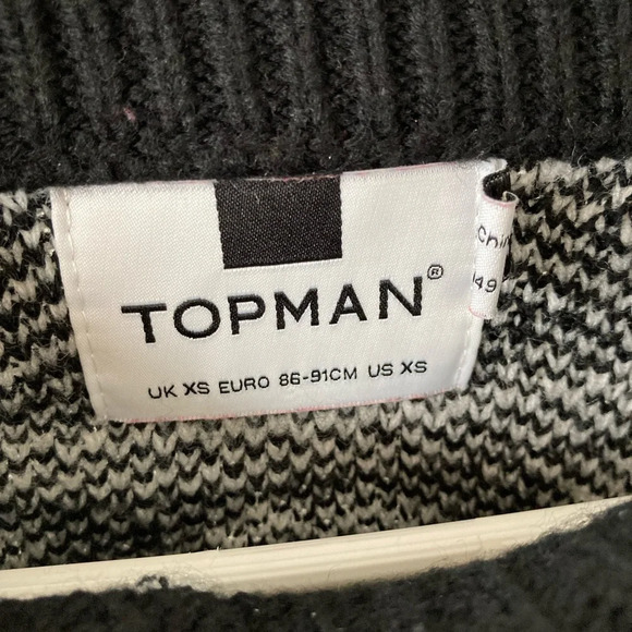 TOPMAN Mens Holiday Christmas Knitted Sweater XS/S - Picture 4 of 4